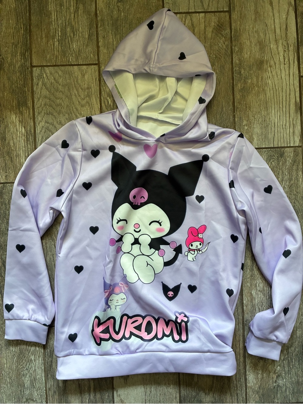Sanrio Inspired Kuromi Lightweight Girls Hoodie